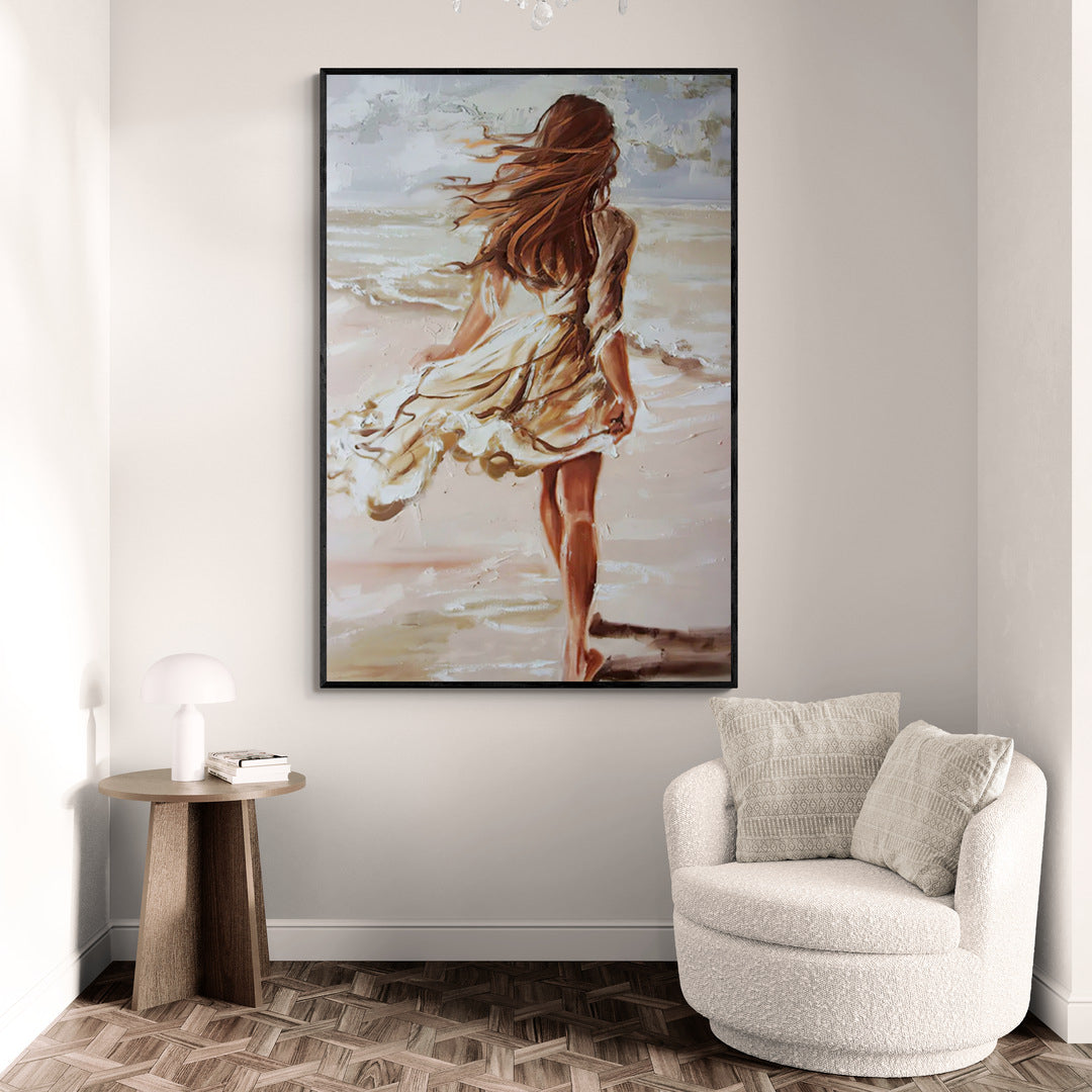 Tableau Femme Plage Kalunea tableau-femme-plage-kalunea