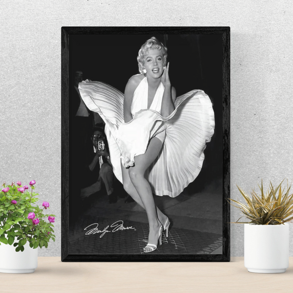 Toile - Marilyn Monroe Noir Et Blanc