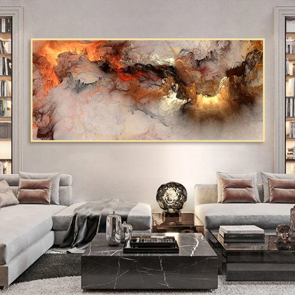 Leinwand - Abstrakt Wolken Moderne Kunst