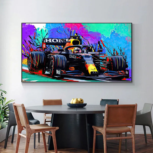 Toile - Formule 1 F1 Coloré