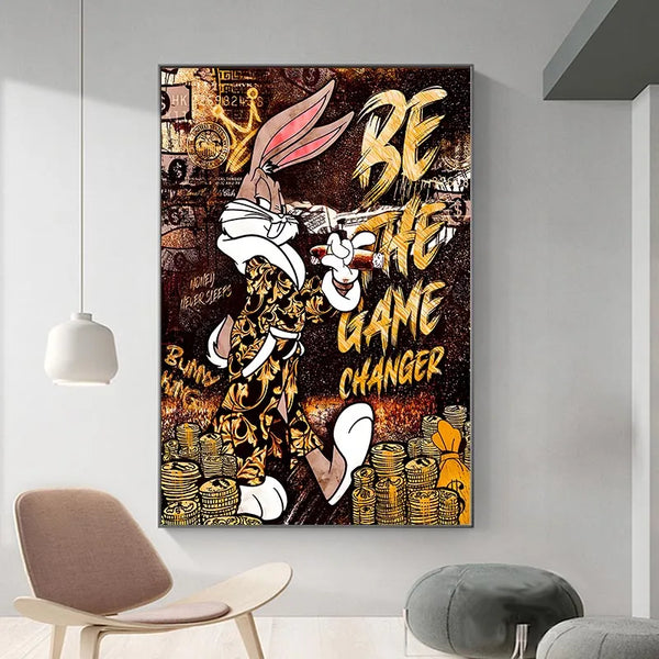 Toile - Be The Game Changer Bunny King
