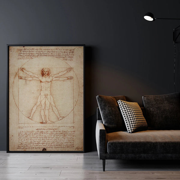 Leinwand - Leonardo da Vinci Vitruvianischer Mann
