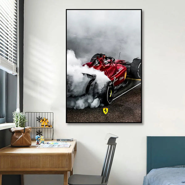 Leinwand - F1 Charles Leclerc Formel 1 Ferrari