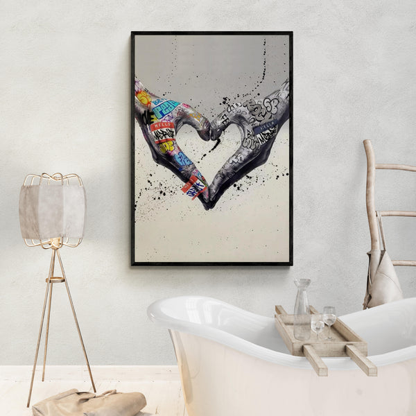 Graffiti Toile Art Décor Behind the Curtain Graffiti Art Tableau Street Art Impression sur Toile Tableau(sans cadre,50x100cm Graffiti Toile Art Décor Behind the Curtain Graffiti Art Tableau Street Art Impression sur Toile Tableau(sans cadre,50x100cm
