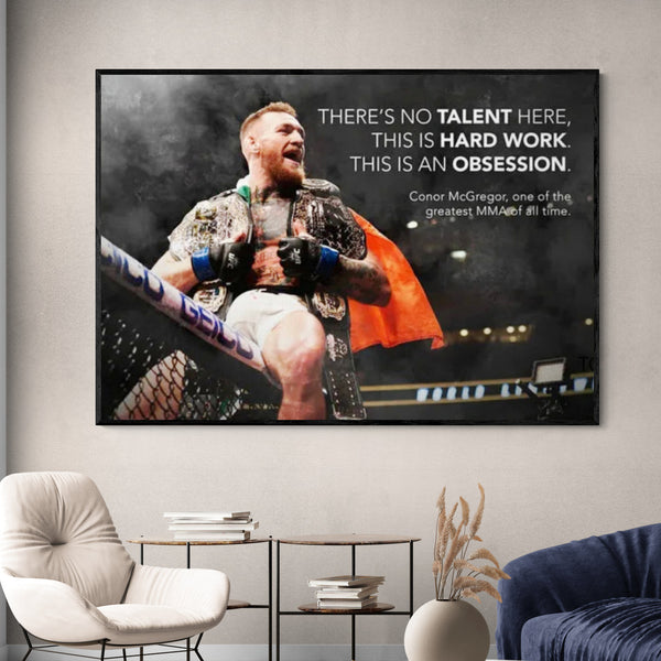 Leinwand - Conor McGregor No Talent Here