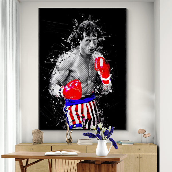 Lienzo - Rocky Balboa Boxe