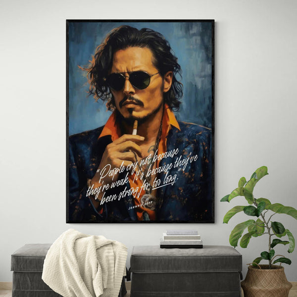 Leinwand - Johnny Depp Film Schauspieler