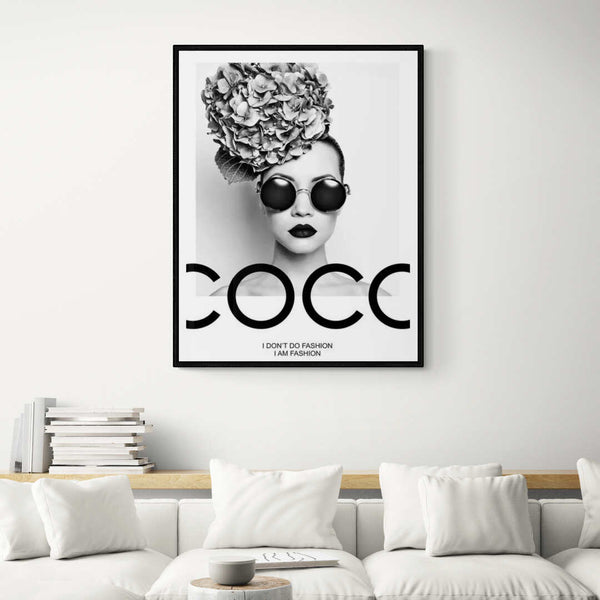 Toile - Coco Femme Noir et Blanc