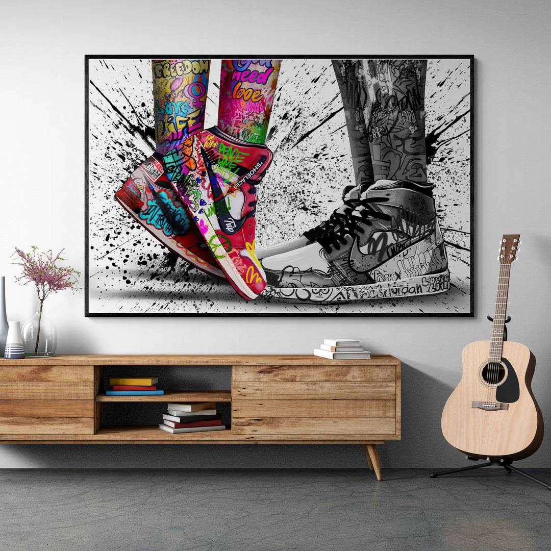 Sneaker Street Art : Graffiti Sneaker Stock Photos and Pictures – FXMET