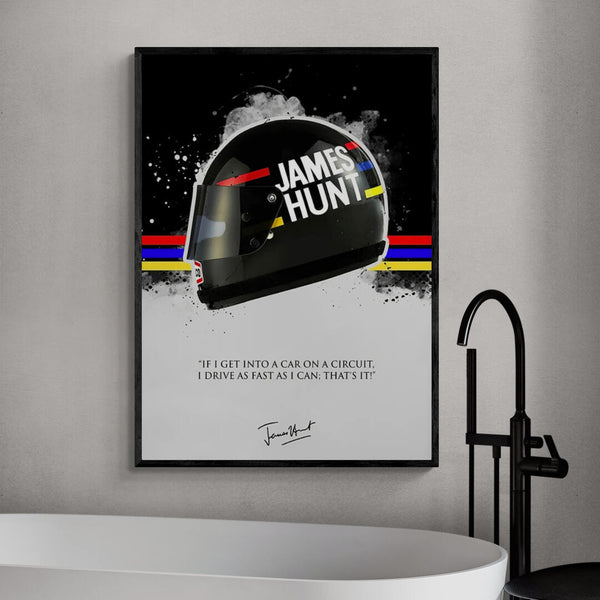 Leinwand - James Hunt Formel 1 F1