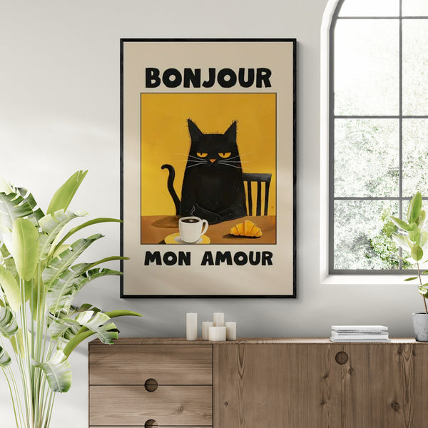 Leinwand - Bonjour Mon Amour Chat