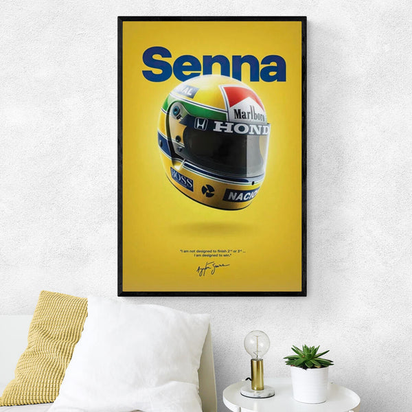 Leinwand - Fomule 1 Ayrton Senna Helm F1