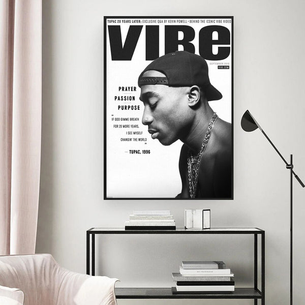 Toile - Tupac 2 Pac Hip Hop Legends Rappeur