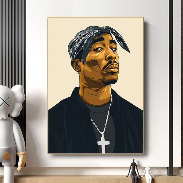 Leinwand - 2 Pac Tupac Porträt