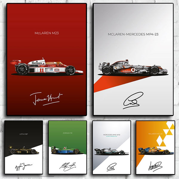 Leinwand - F1 Formel 1 Grand Prix Sammlung
